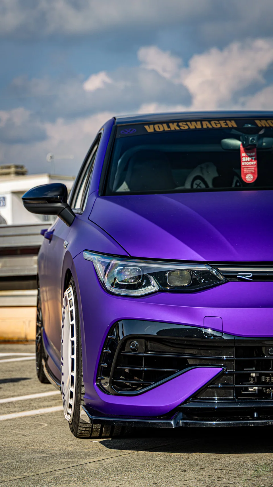 Volkswagen viola, dettaglio del frontale